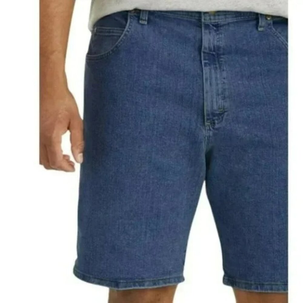 Wrangler Pure Cotton Blue Jean Denim Mens Nice Relaxed Walking Casual Shorts 38